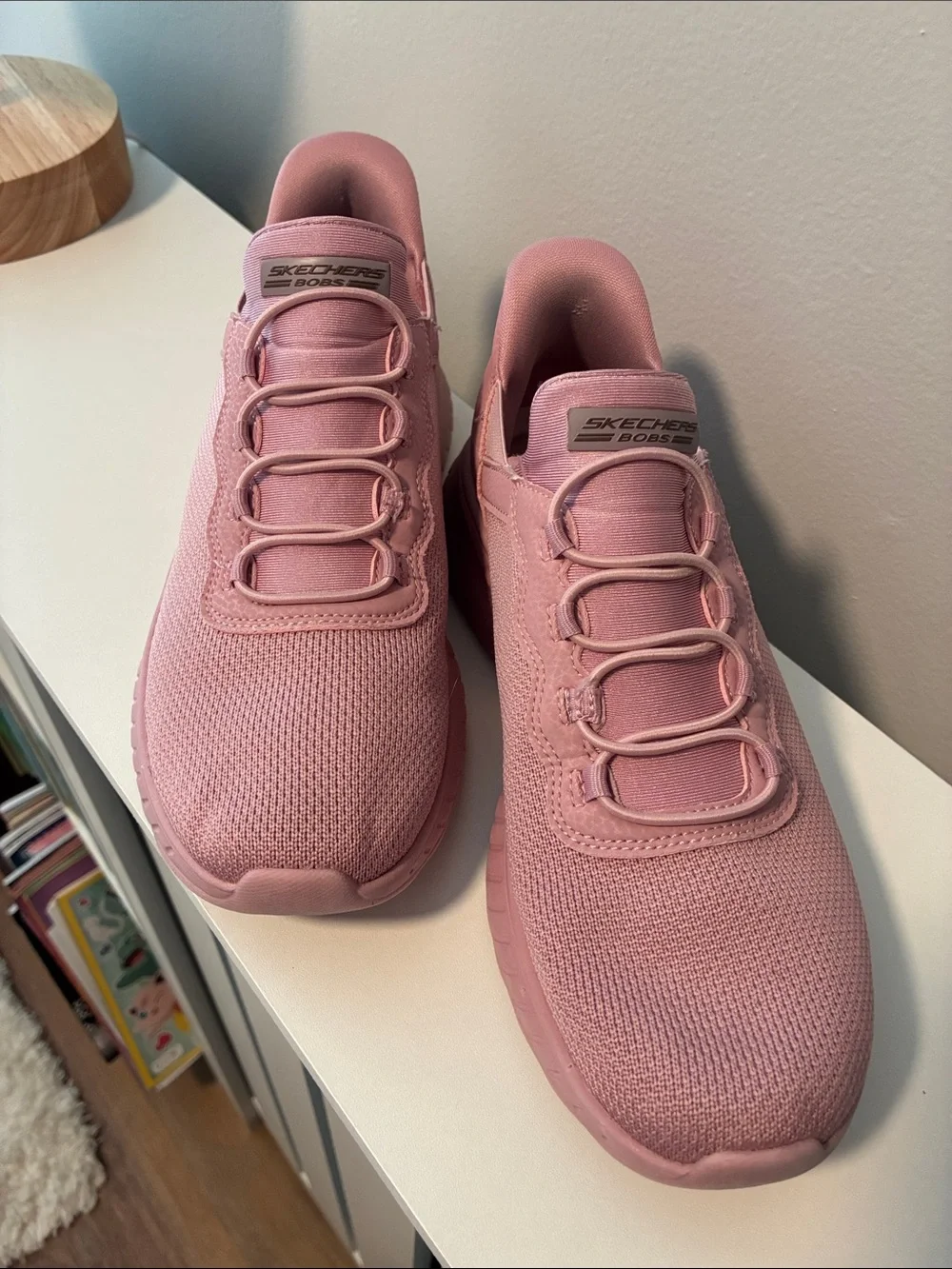 Skechers Bobs Women’s Pink Slip-Ins Athletic Sneakers